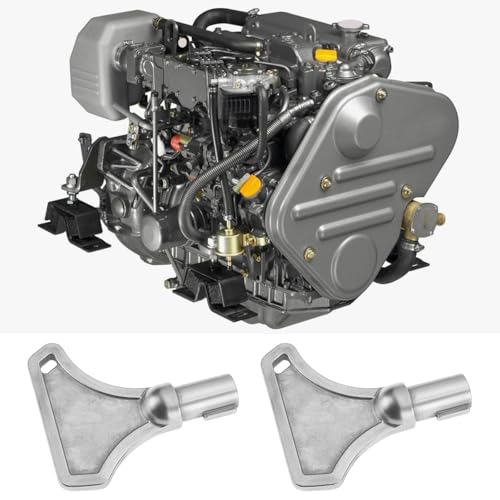 OTOTEC Zündschlüssel 123482-91291, kompatibel mit Yanmar Marine 6LP 4JH 6LY 3JH 3YM 2YM, 2 Stück