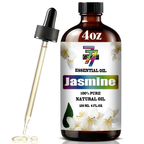 GV77ZF Jasmine Essential Oil for Diffuser Massage Cleaning,Jasmine Oil 4 oz