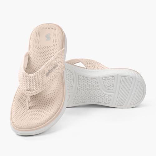 Image of SOLETHREADS GRACE V | Stylish | Comfy | Super soft | Ultra-Light | Phylon | Slippers | Flip Flops for Women