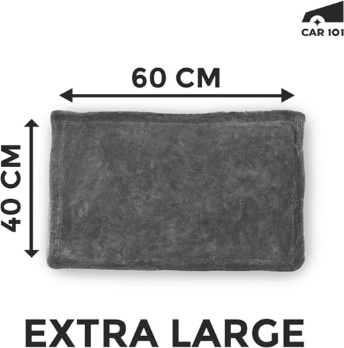 Image of CAR101 Graphene Coating & 1200 GSM Multipurpose Microfiber Cloth Combo - Ceramic Coating Spray (300ml) with Hydrophobic Finish|UV Protection|Ultra-Soft Cleaning Cloth for Car, Bike & Home
