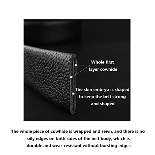 Sress Belts Belt Men's Leather Automatic Buckle Cowhide Business Belt Young Men's Top Layer Cowhide Casual Pants Belt for Men Casual Belts3