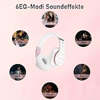 Kopfhörer Kabellos mit 6 EQ Modi, 65 Std Over Ear Kopfhörer Bluetooth – Ansicht 4