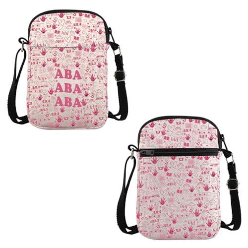 VAMSII ABA Therapist Gift Behavior Therapist ABA ABA ABA Crossbody Bag Mental Illness Awareness Travel Bag Rbt Aba Gift
