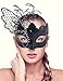 Ubauta Masquerade Mask For Women Venetian Mask/Halloween/Party/Ball Prom/Mardi Gras/Wedding/Wall Decoration (Black Butterfly)