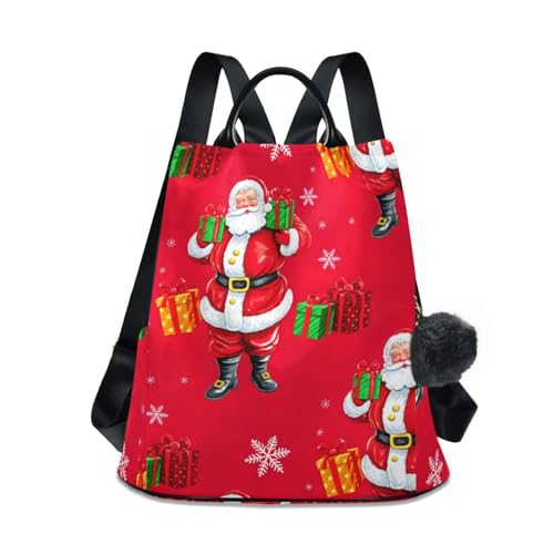 Sac à dos rouge tendance pour femme idéal pour les marchés de Noël