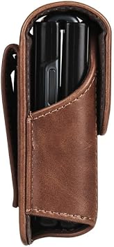 CaseGuide Smartphone Pouch, Men's Mobile Phone Pouch, Galaxy Z Flip 4/3 Case, Belt Loop Type, Compatible with OPPO Find Flip, Folding Carry Case, Waist Pouch, Belt Loop, Holder Black