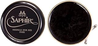 SAPHIR MEDAILLE D'OR 1925 PATE DE LUXE 50ML WAX SHOE POLISH (Black) by Saphir Medaille D'or 1925