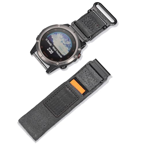 Correa de cuero gamuza 20mm para relojes Garmin miniatura 4