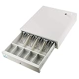 Estructura resistente – Cajón de seguridad de metal con divisores ajustables para billetes y divisores para monedas fijas. Estructura exterior y base de metal para que el producto sea robusto y seguro.