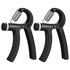 2 stuks handtrainer, onderarmtrainer, 5-60 kg, verstelbaar, gripkrachttrainer, vingertrainer, handtrainingsapparaat, voor fitness, klimmen, krachttraining, stressvermindering