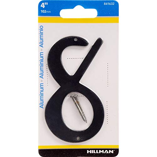 Hillman - Clavo De Aluminio Negro De 4 Pulgadas, Número 0 1
