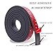 Neoprene Adhesive Rubber Strip 10mm Thick x 1M - Self-Adhesive Weather Seal for DIY, Industrial Gaskets & Vibration Dampening(10mm)