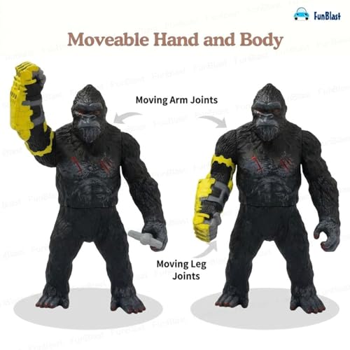 Image of FunBlast Gorilla Action Figure Toy for Kids - Black Gorilla Toy, Toys for Boys 3+Years, Super Hero Toys, Giant Gorilla Toy, Role Play Toy for Kid, Birthday Gift for Kid (Multicolor)