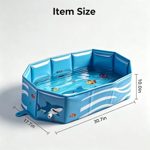 Image of Toddler Bathtub for Shower, Portable & Foldable Bathtub for Kids