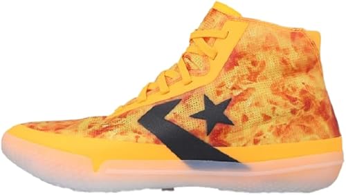 Converse All Star Pro BB Flames Hi Laser NaranjaNegroBlanco (US_Footwear_Size_System, Adulto, Hombres, Numérico, Mediano, Numeric_8_Point_5), Láser