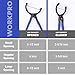 WORKPRO 12-inch Oil Filter Plier and Flexible Oil Funnel Set for Quick and Clean Automotive Oil Change, Durable Silicone Funnel with Shape Retention, Adjustable Anti-Slip Oil Wrench for Effortless Use