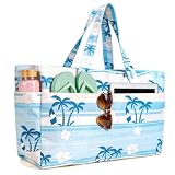 Hap Tim Bolsa de playa impermeable XXL con compartimento húmedo y cremallera, gran capacidad, a prueba de arena, bolsa de viaje, ligera, plegable, para mujer, para natación, compras, gimnasio (BB-TW)
