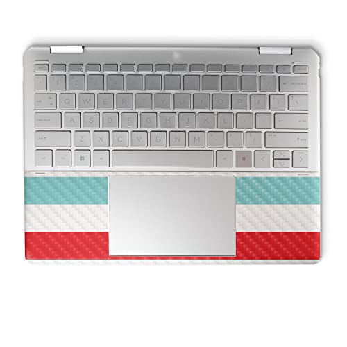 Image of MightySkins Carbon Fiber Skin Compatible with HP Spectre x360 14 inch (2022) Full Wrap Kit - Sailor Stripes | Protective Durable Textured Carbon Fiber Finish | Easy to Apply | Made in The USA