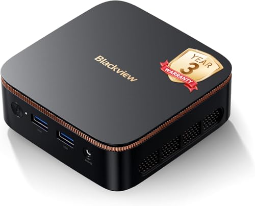 Blackview Mini PC Computers with 3-Year Warranty, MP20 Mini Desktop Computer W11 Pro, Intel N150(Upgraded N95 N100), 8GB DDR4 256GB SSD Minipc, 4K Display/WiFi 6/Bt 5.2 for Home Office Business