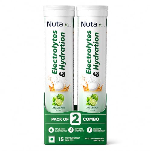 Image of Electrolytes & Hydration Tablets | Effervescent Electrolyte Drink | Lime & Lemon | Supports Hydration & Daily Energy | 30 tablets