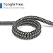 ICC Telephone Handset Cord/Phone Cord, 12 Ft – RJ9 (RJ22) Connectors, Dim Gray, 10-Pack – Curly Coiled Tangle-Free Design for PBX & VoIP Phones