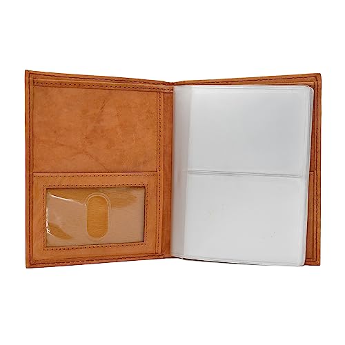 Image of AG Wallets RFID Signal Blocking Leather European Hipster Wallet (Tan)