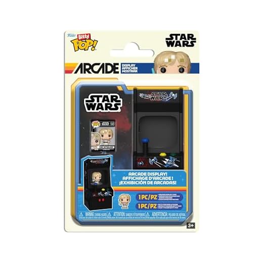 Funko Bitty POP! Arcade Cabinet: Star Wars - Luke - 8bit - Figura in vinile da collezione - Idea regalo - Prodotto ufficiale - Giocattoli per bambini e adulti - Modello di figura per collezionisti