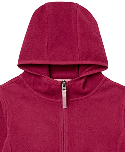 Image of Amazon Essentials Girls and Toddlers' Polar Fleece Full-Zip Hooded Lightweight Jacket, Insulated