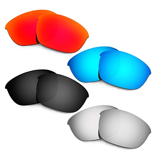 Lentes Half Jacket 2.0 cristales repuesto gafas sol hombre red black