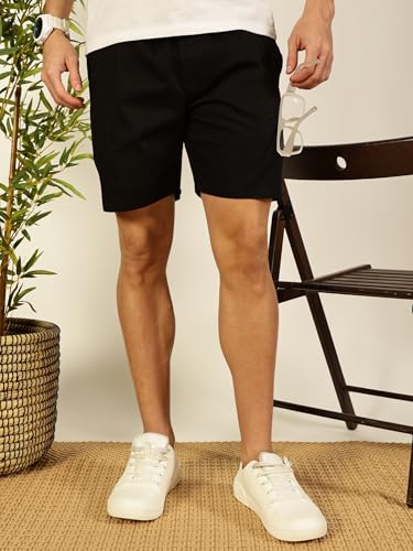 Image of Thomas Scott Men's | Solid | Chino Shorts | Regular Fit | 100% Cotton | Above Knee | Casual Short
