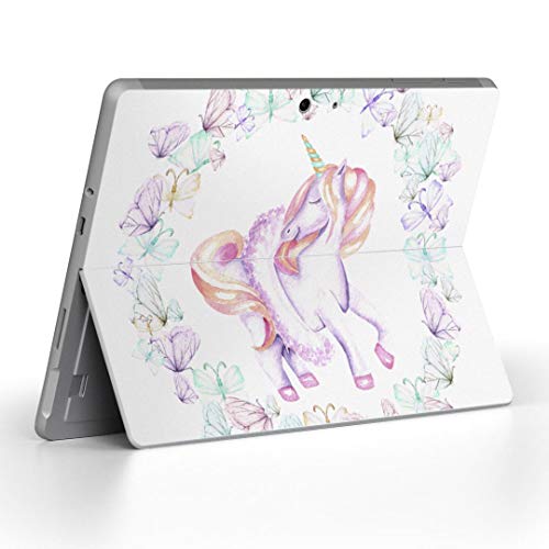 Surface Go 3 / Surface Go 2 Surface Go 全世代対応 専用スキンシール サーフェス go igsticker シール スキン 保護 フィルム ステッカー アクセサリー 014461 ユニコーン 蝶 パステル