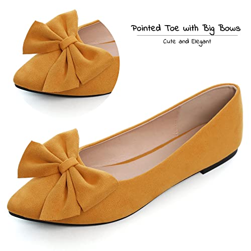 Image of Dear Time Women's Ballet Flats Dress Ballet Shoes Slip on for Office Work Comfortable Shoes