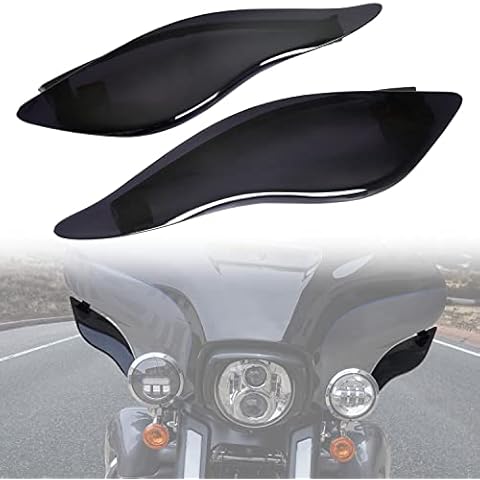 VEISUTOR Motorcycle Adjustable Air Deflector Fairing Side Wings Windshield Adjustable Wind Deflectors Fairing Side Shield for Harley Davidson Electra Glide Street Glide Trike 2014-2022 Accessories Cover