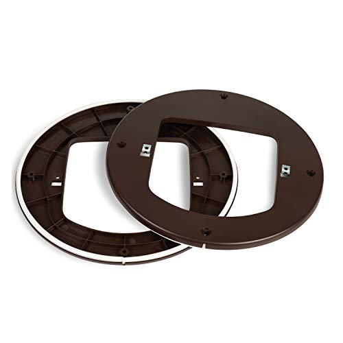 Petsafe Installationsadapter Für Mikrochip Katzenklappe, Glas Montage Adapter, Für Fenster, Wände Und Metalltüren, Braun, 1 S