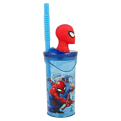 Stor Spiderman Graffiti 3D-Glas, 360 ml