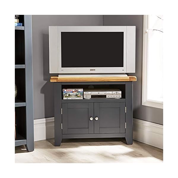 Home Source Solid Wood 2 Door Corner TV Plasma Stand Unit - Image 4