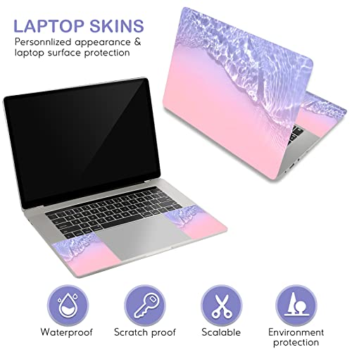 Image of DINKY Laptop Skin Sticker Decal, 12 inch 13 inch 13.3 inch 14 inch 15 inch 15.4 inch 15.6 inch Laptop Universal Reusable Vinyl Skin Stickers Cover Art Decal Notebook PC Personalized Protector-Sea of Haze