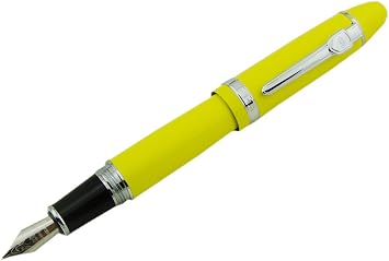 Lanxivi Jinhao 159 Fountain Pen Yellow Color Silver Trim Big Heavy