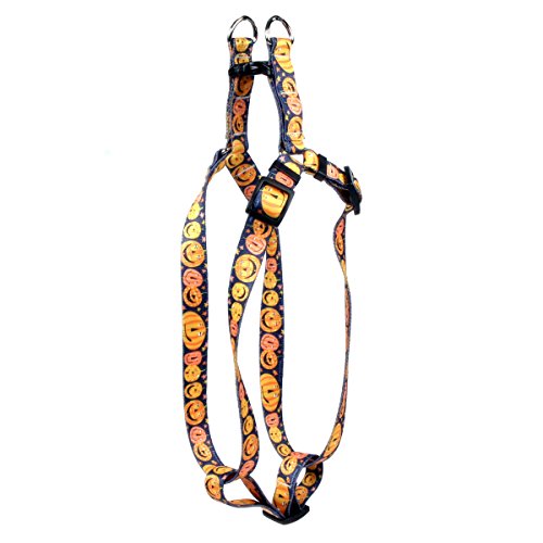 Image of Yellow Dog Design Standard Step-In Harness, Pumpkin Party, Extra Small 4.5 inch - 9 inch