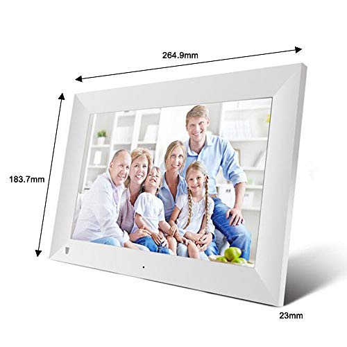 Marco De Fotos Digital De 10 Pulgadas, Pantalla LCD IPS De Alta Definición, Conexión WiFi, 16 GB De Almacenamiento, Rotación Automática Y Compatible con Tarjetas Mic