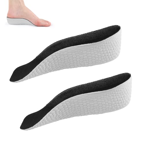 2 Stück Schuheinlagen Erhöhung, 3,5cm Unsichtbar Height Increase Insoles, Unisex Schuherhöhung Orthopedic High Pads, height booster, Fersenerhöhung für Schuhe Für Sneaker, Lederschuhe, Stiefel