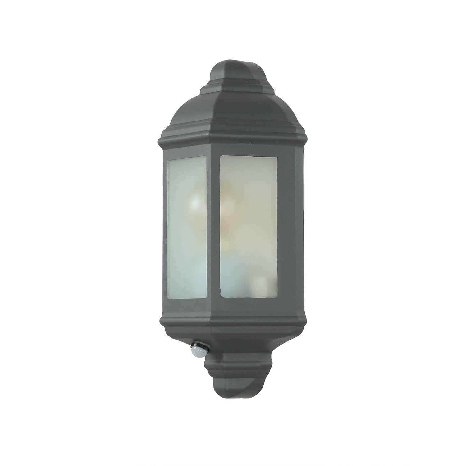 Licht-Erlebnisse Wandleuchte Außen Aluguss Glas Anthrazit IP44 Garten/Terrasse 360 E27 max. 60 Watt Rustikal Livorno Hof Außenlampe Wandlampe Außen rustikal antik