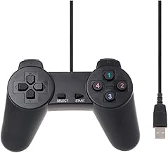 有線USBゲームコントローラゲームパッドジョイスティック 有線ゲームコントローラ用 Windows/SwitchPC/MACコントローラーと互換性のあるUSBゲームコントローラー アナログコントローラー for snes ゲーム対応 (black)