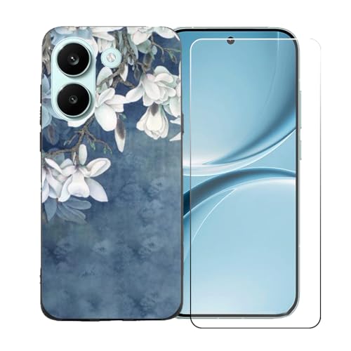 CongJiaLingXi�P�[�X�K�p�� Poco X8 Pro (6.59") + �������ꂽ�K���X�X�N���[���v���e�N�^�[�A�_��ȃV���R�[���V�F���o���p�[TPU�ی�J�o�[�̂���,BST11