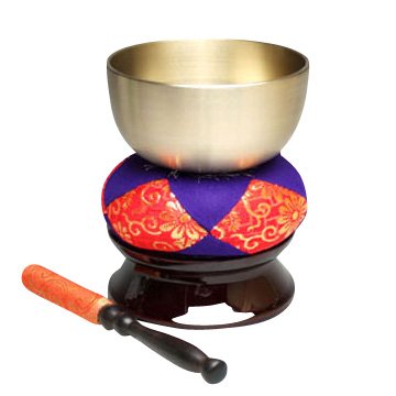 京仏壇はやし 仏具 広丸りんセット 2.5寸