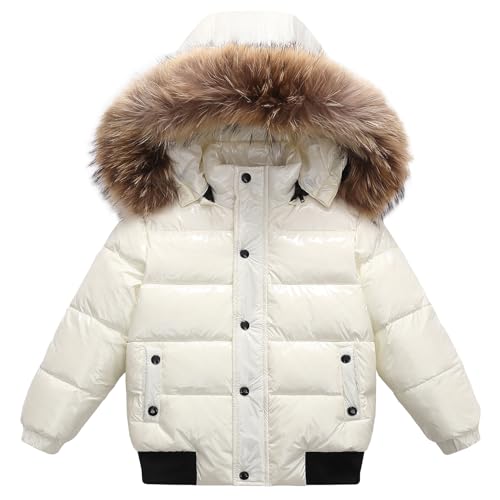Veste matelassée enfant crème 98, doudoune chaude pour les sorties d'école en hiver