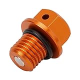 NICECNC Orange 12mm P1.5 Magnetic Oil Drain Plug Bolt Compatible with KTM 125-530...