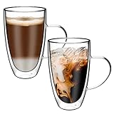 Design esthétique : la double paroi et le corps transparent créent une illusion flottante qui améliore l'attrait de vos boissons. Un merveilleux ajout à n'importe quelle table ou occasion. Ces tasses et verres sont l'essence de la grâce et de l'élégance, et sont parfaits pour les cocktails, les soirées spéciales et même pour une utilisation quotidienne.