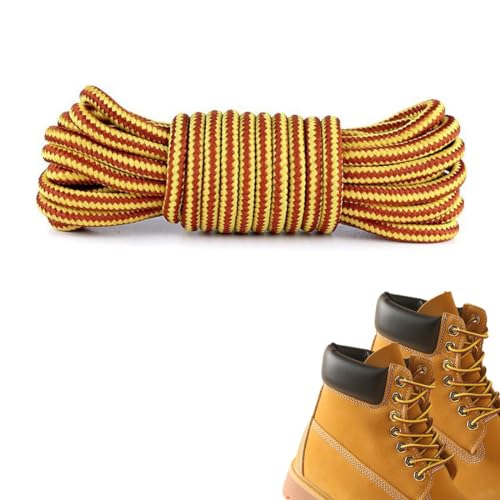 EOUIAV 1 Pares Cordones Duraderos para Botas,Cordones Redondos de Zapatos para Botas, diámetro: Botas de Trabajo de 5mm,Longitud 150cm,de Senderismo y Trekking Zapatos, Zapatos para Caminar