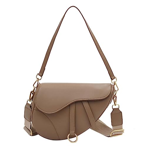 PURFANREE Women Trendy Small Clutch Purse Saddle Shoulder Bag Und...